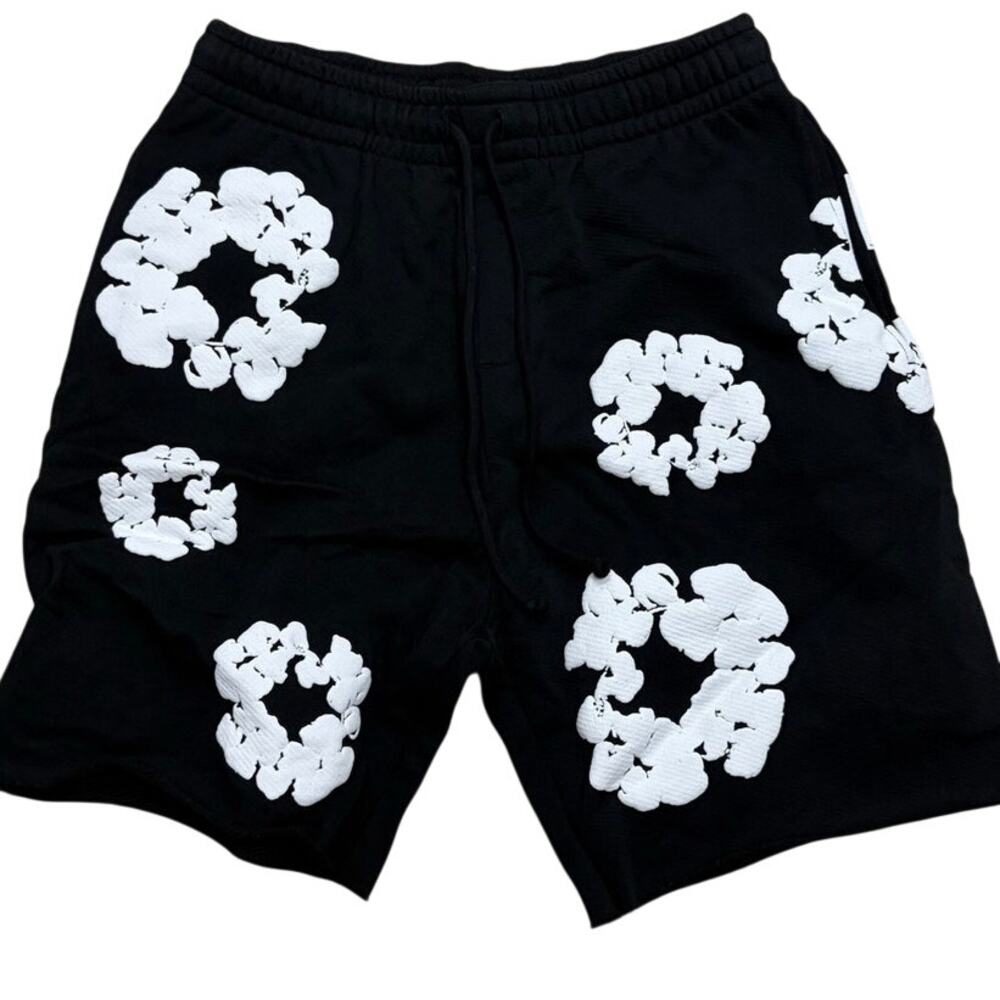 Denim Tears Cotton Wreath Shorts Black Large NWT